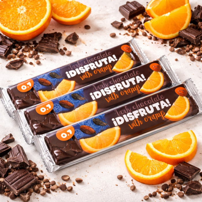 Темный шоколад Disfruta! с апельсином