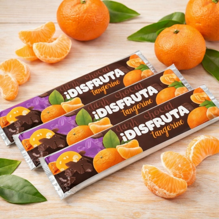 Темный шоколад Дисфрута на эритрите с мандарином