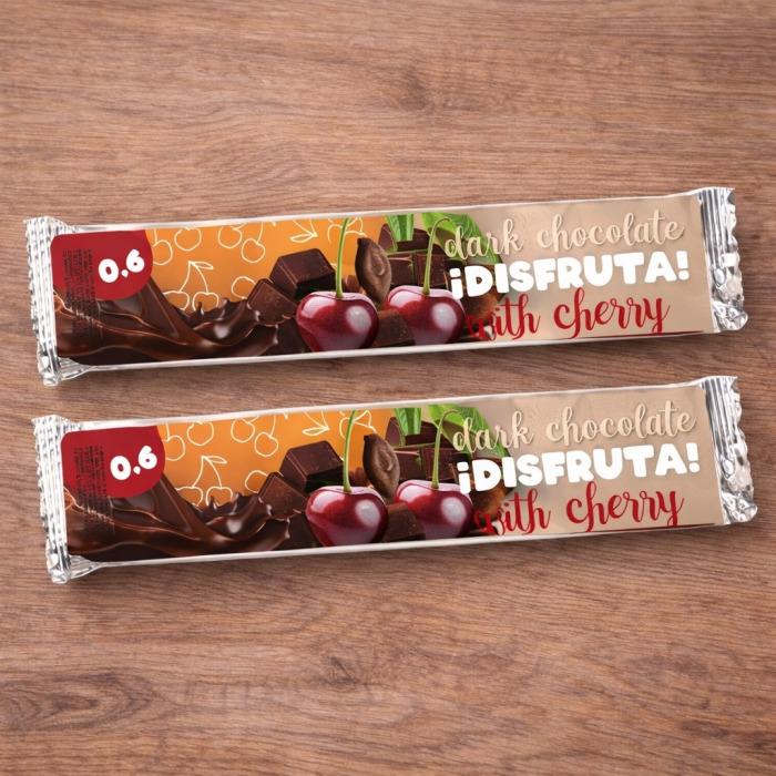 Темный шоколад Disfruta! с вишней